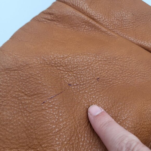 Mario Hernandez Columbian Brown Leather Hobo Shoulder Bag Purse HTF *READ Flaws - Picture 4 of 12